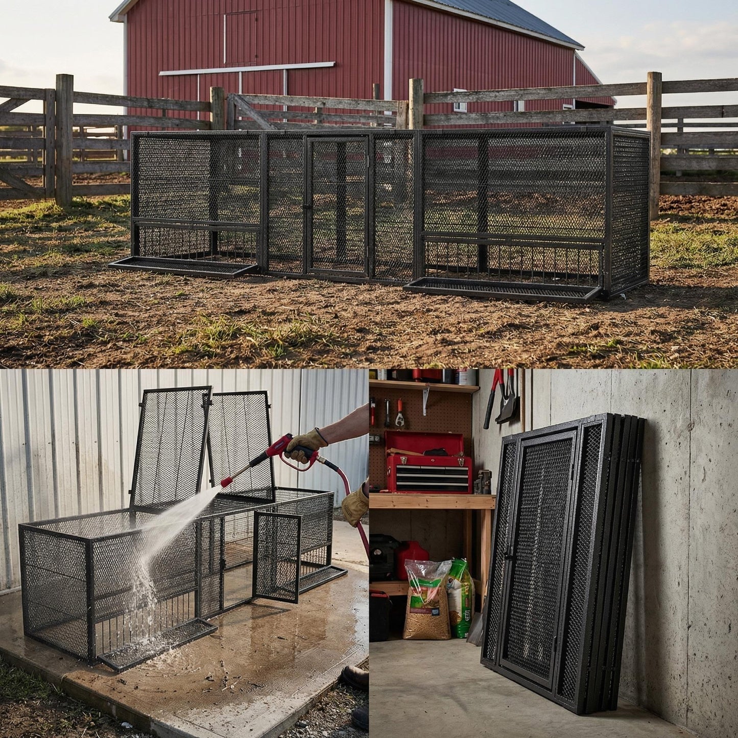 83 Thickened Chicken Coop Durable Pigeon Cage Outdoor Use Comfortable Poultry Cage For Home Breeding Easy-to-Install Design With Strong Load-Bearing Chicken Duck Goose Breeding