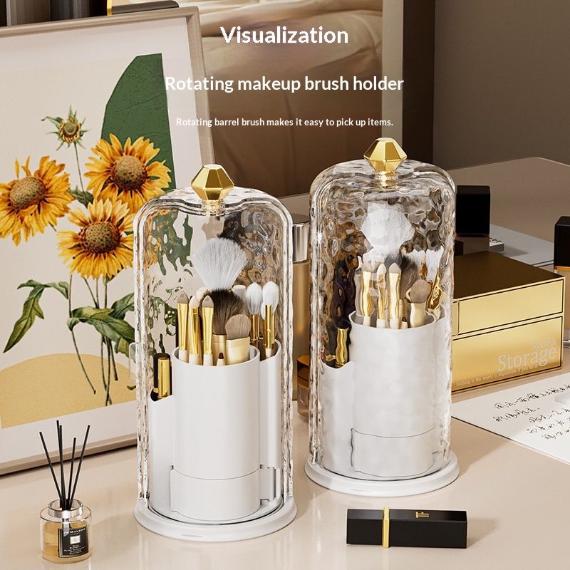 Rotating Makeup Brush Storage Holder