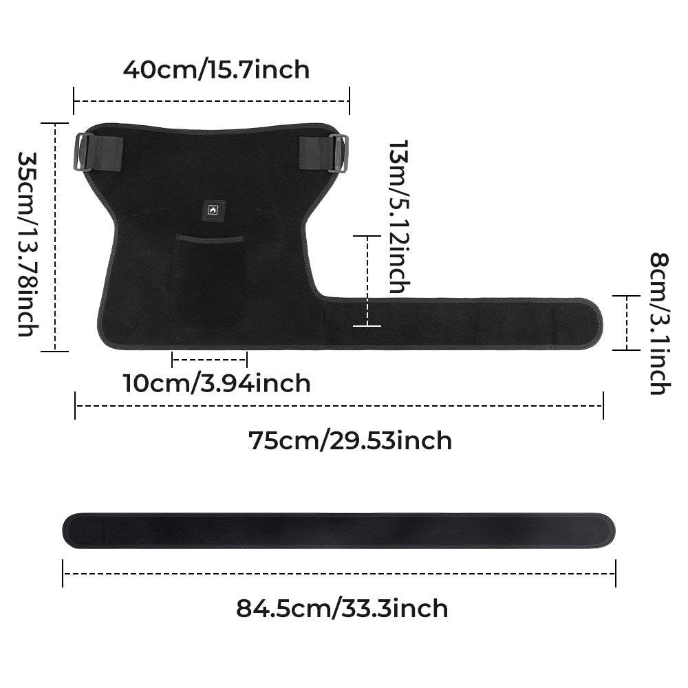 660nm Red Light Thigh Care USB-powered Heating And Massage For The Hip Area