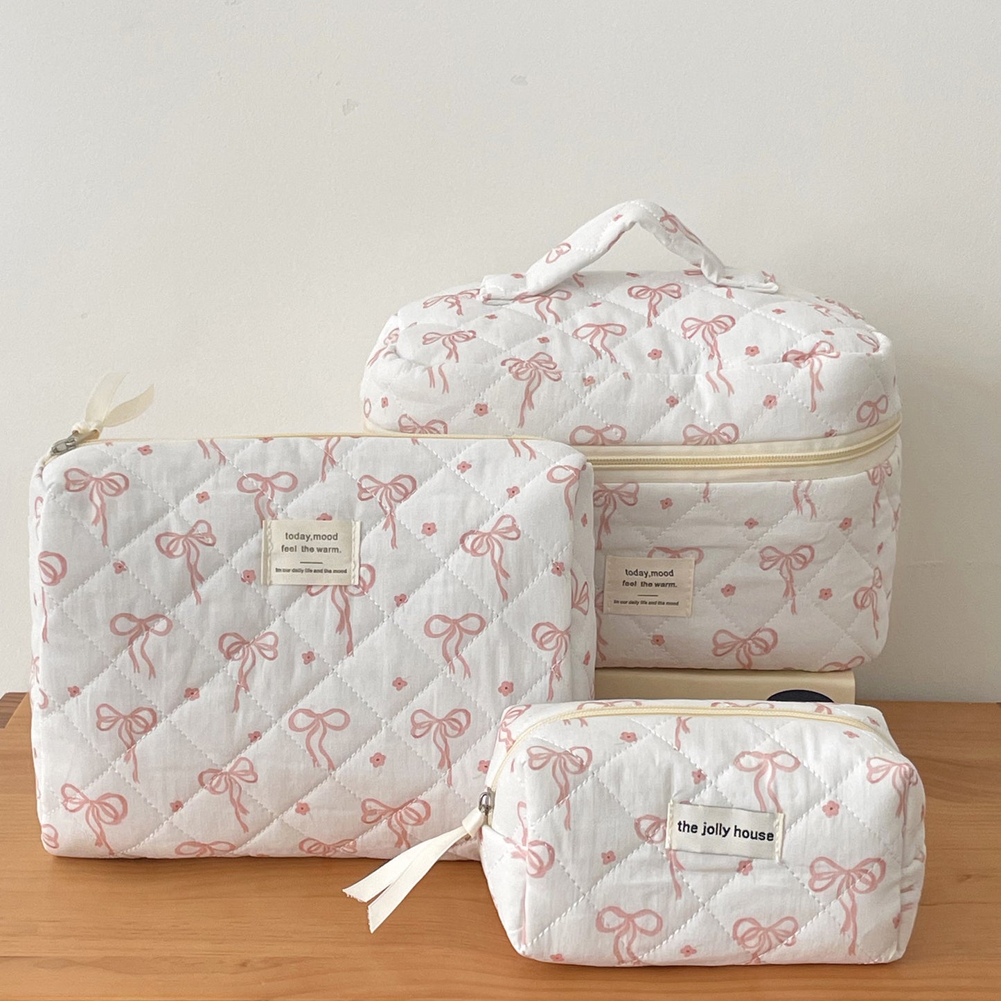Bow-knot Flower Large-capacity Makeup Bag