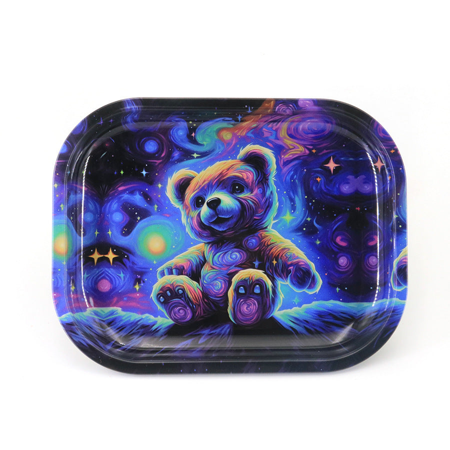 Storage Cigarette Tray Metal Smoking Set Accessories