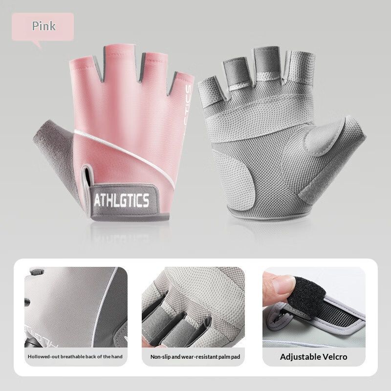 Fitness Gloves Womens Outdoor Cycling Sports Half-Finger Gloves