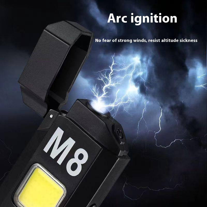 M8 electric heating wire charging lighter keychain light
