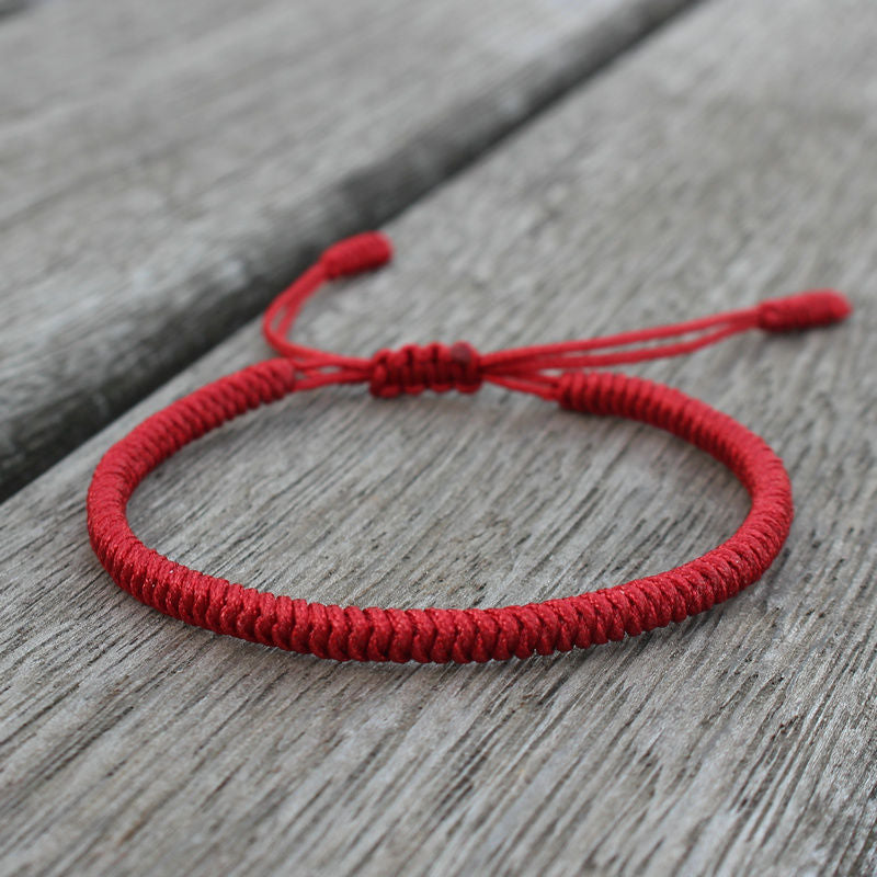 Best Seller In Europe And America Handmade Woven Jin Gang Knot Red Rope Bracelet