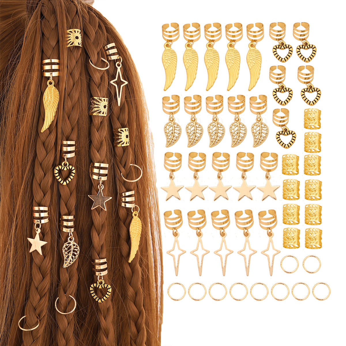 Women's Leaves Five-pointed Star Feather Hair Accessories