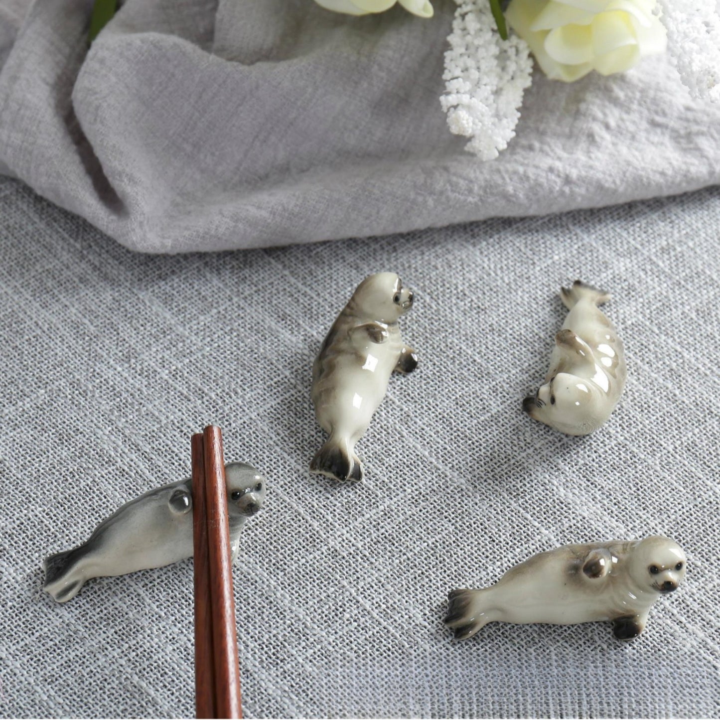 Chopstick Rest Car And Home Ceramic Ornament