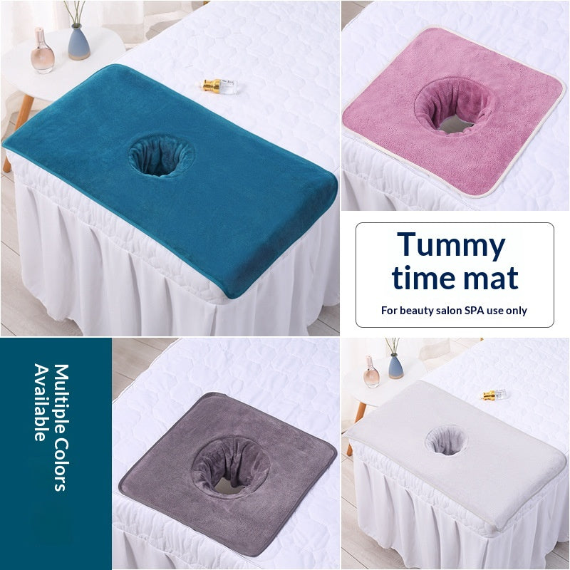 Beauty Salon Hole-Punched Lying-Down Towel For Massage