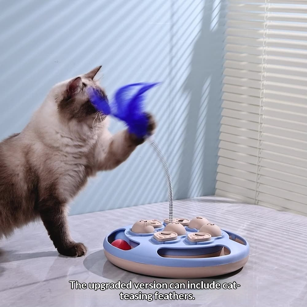 Household Cat Food Hiding And Dispensing Turntable