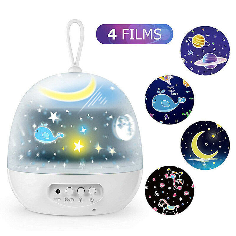 Night Light Projector 360 Rotating 8 Lighting Modes LED Lights Bedroom Decoration