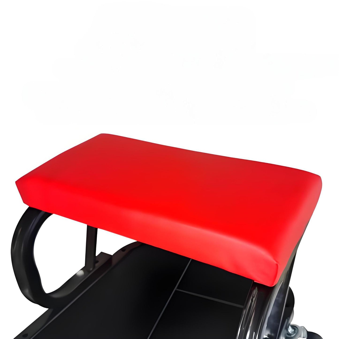 Car Repair Beauty Stool Leather Pad Square Tube Universal Wheel Movable