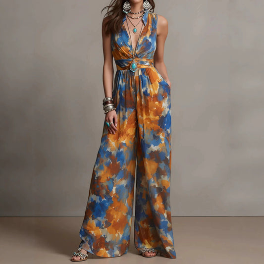 Womens New Fashion Waist-Cinching Jumpsuit