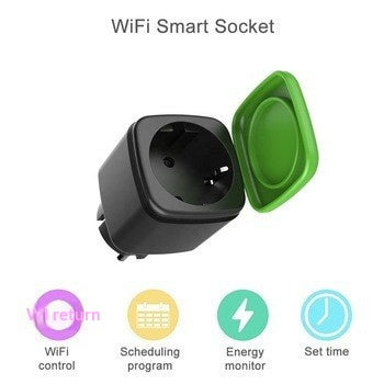 Graffiti Wi-Fi Smart Socket With Power Consumption Monitoring
