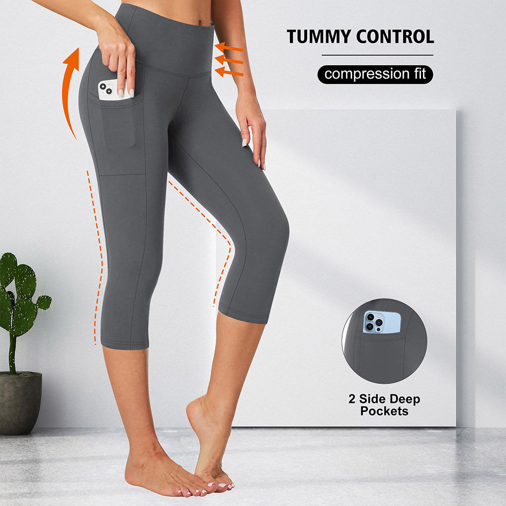 Womens Pocket Seven-point Yoga Pants