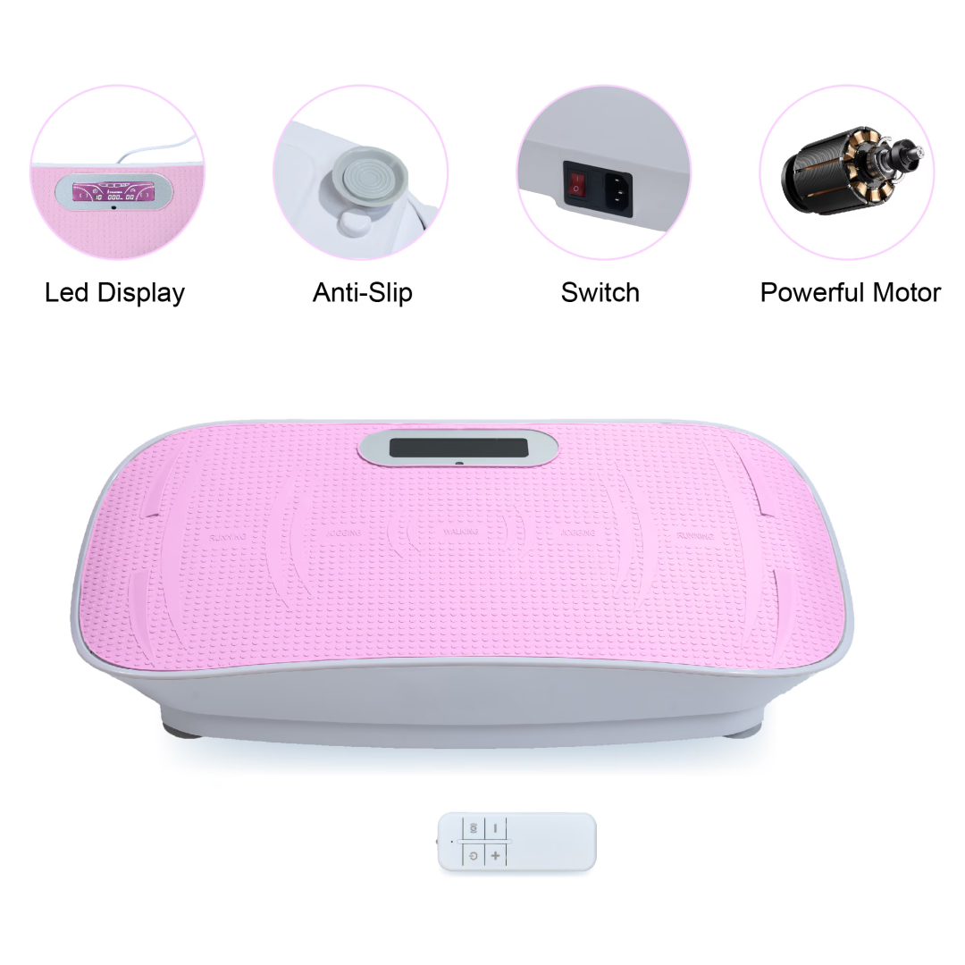 Full Body Vibration Platform Crazy Fitness Massage 10-Frequency Weight Loss & Fat Burner Shaking Machine For Unisex