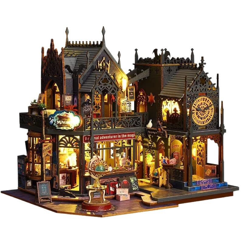 DIY Cottage Horror Mansion Handmade Assembly Model Miniature House Birthday Christmas Gift