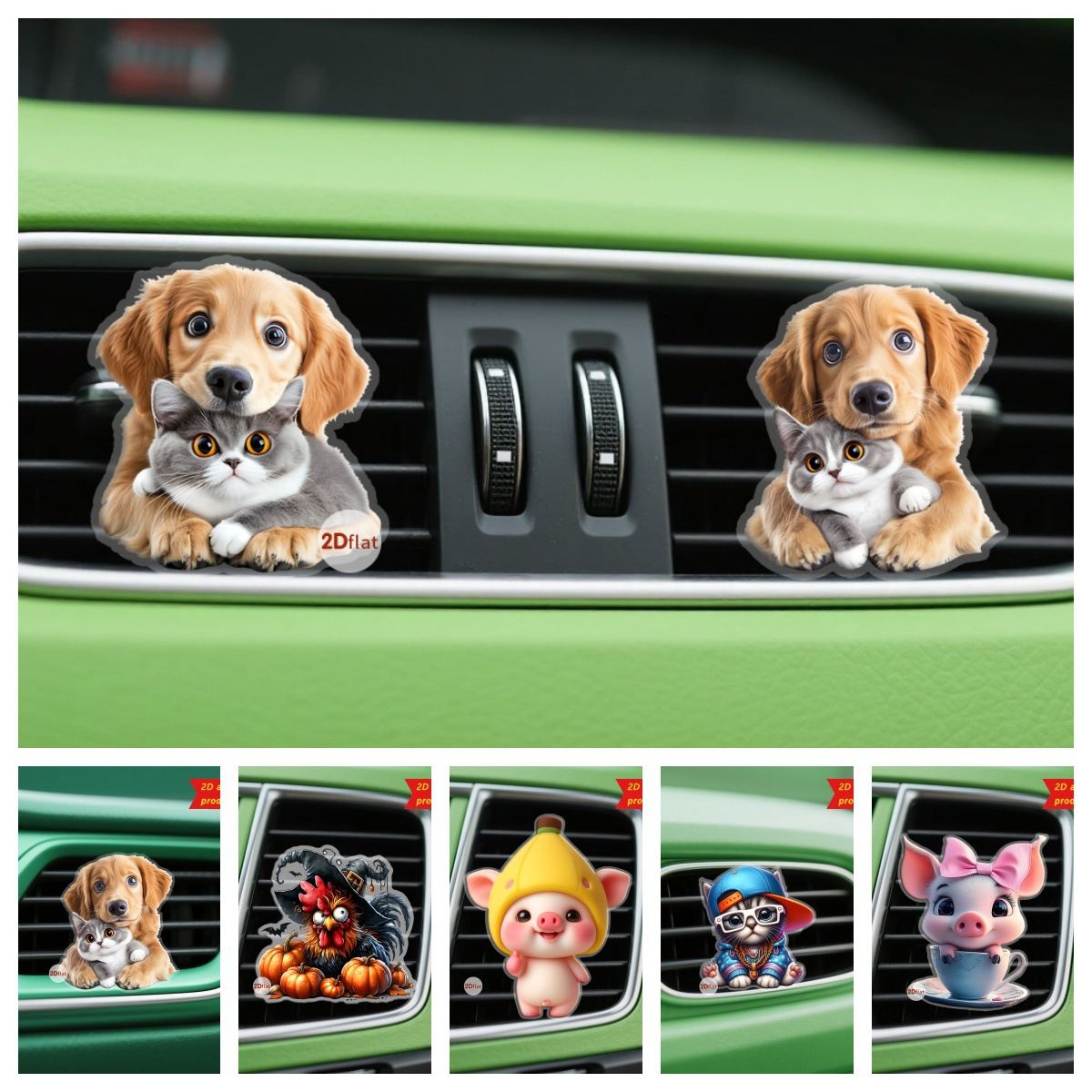Air Outlet Decoration Clip Aromatherapy Beautiful Car Interior Design Accessories