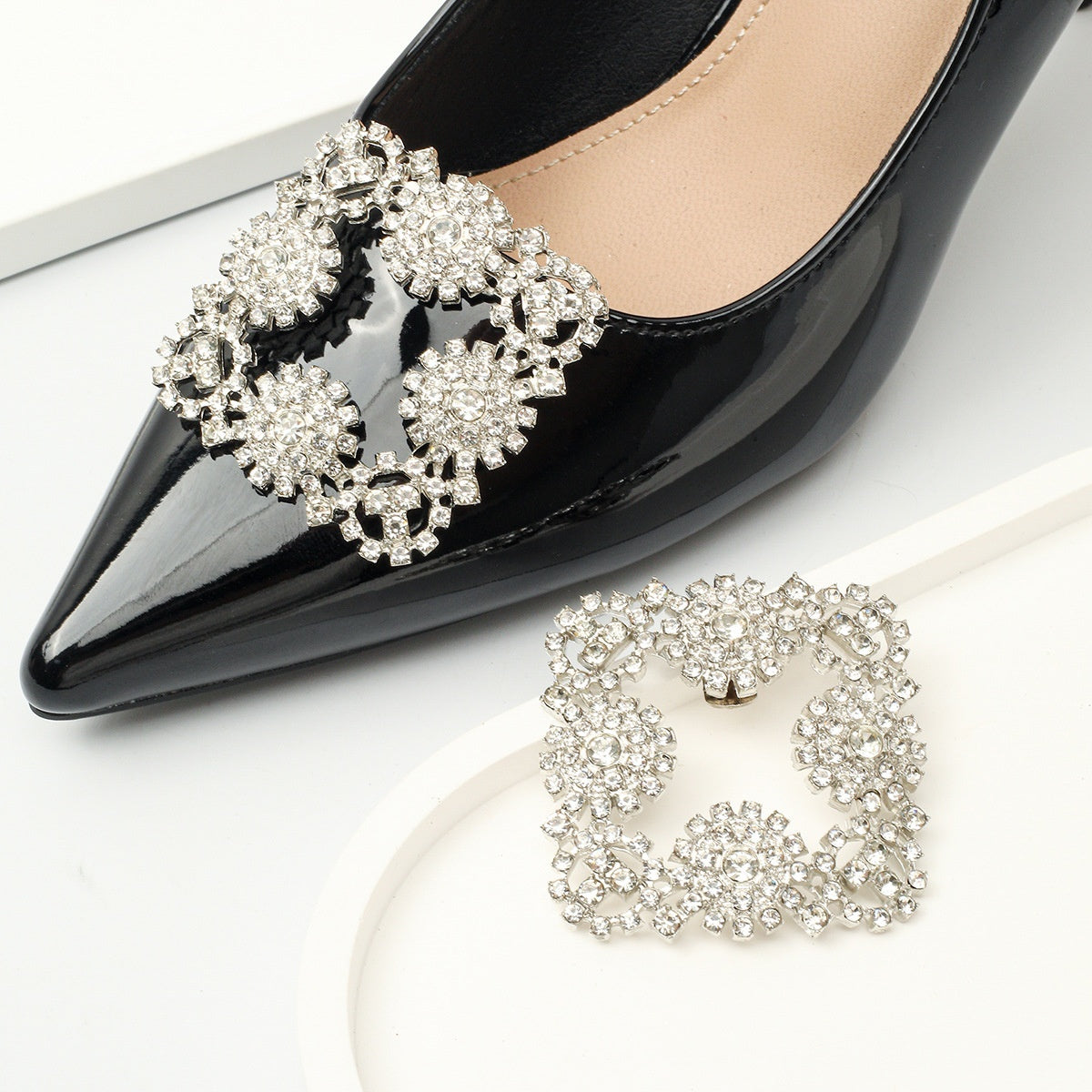 Detachable Metal Shoe Accessories For Women Versatile Shoe Upper Embellishments
