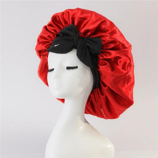 Artificial Silk Beauty Hair Care Wide-brimmed Hat Headscarf Nightcap