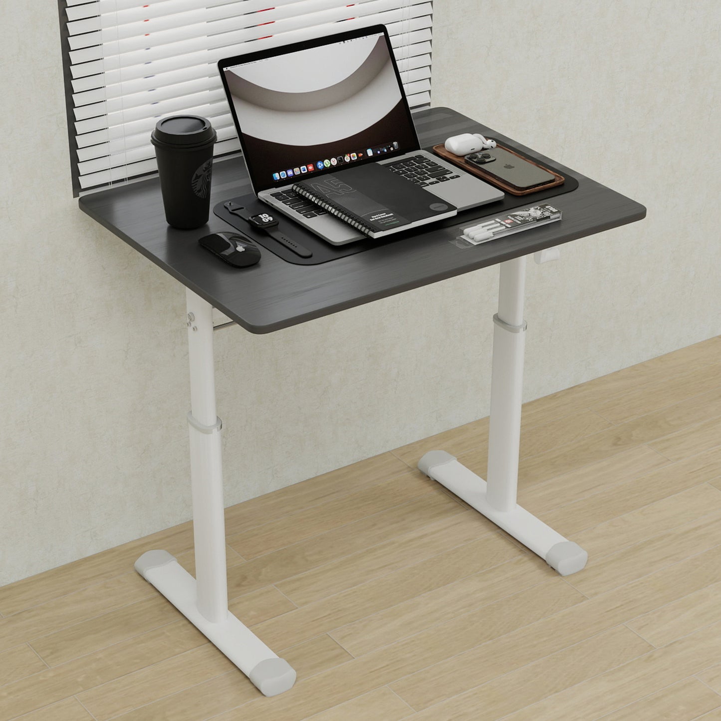 Adjustable Study Desk For Kids & Adults  Height-Adjustable, Multi-Purpose Home Office Desk, Compact Design