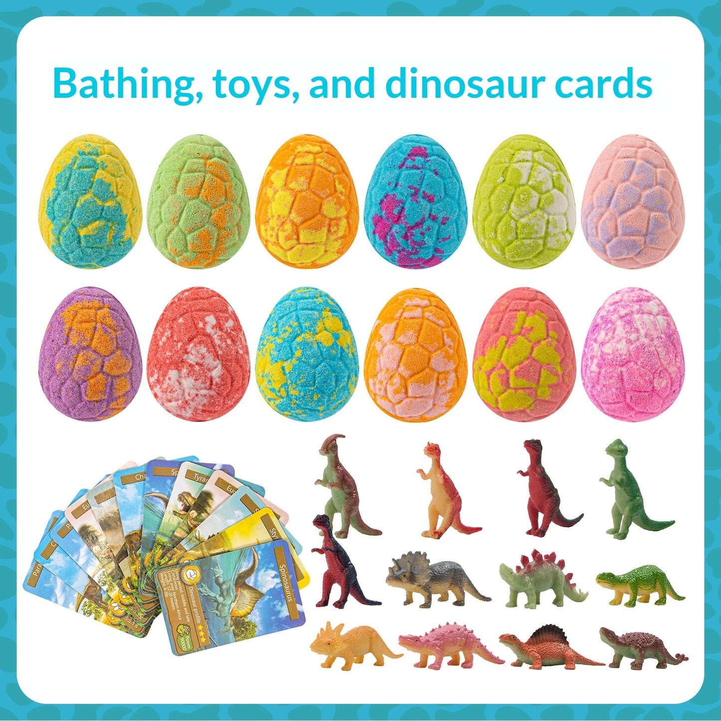 Dinosaur Egg Bath Salt Balls Toy Essential Oil Bath Bombs Explosive Salt Effervescent Bombs Bath Salt Ball Set