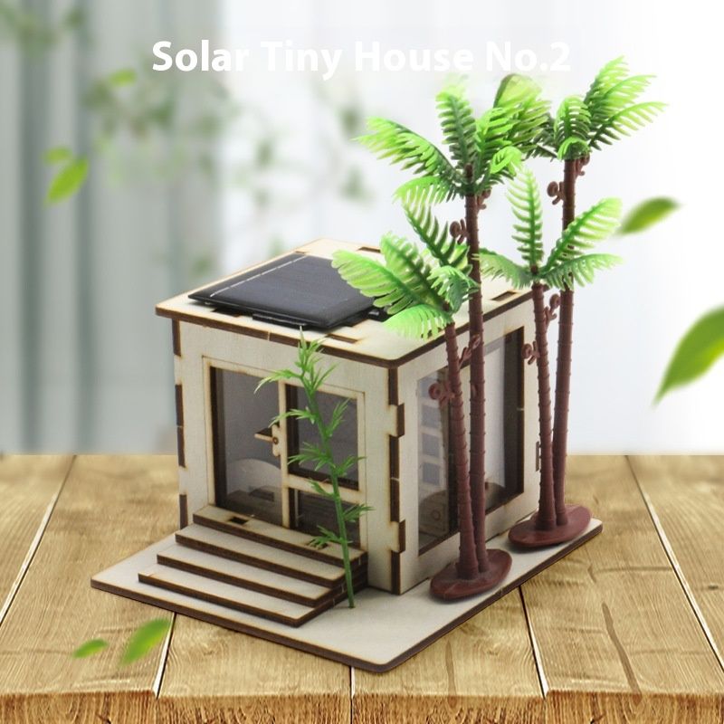 Solar Small House No 2 Invention Scientific Experiment Assembled Toys