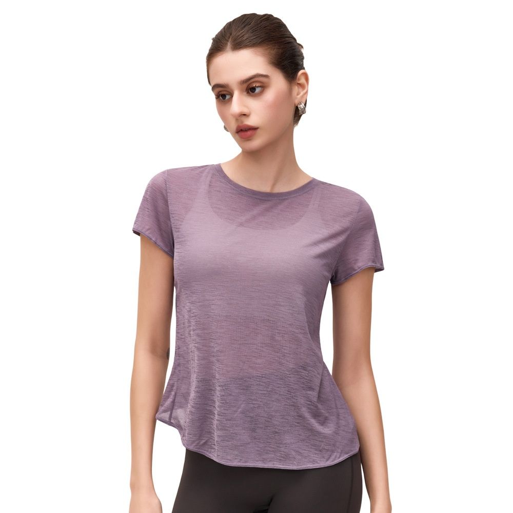Bamboo-Section Yarn Summer Breathable Yoga Vest For Women, Loose-Fit