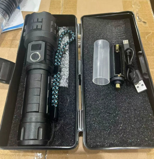 White Laser Flashlight White Laser Charging Status Indicator Aluminum Alloy