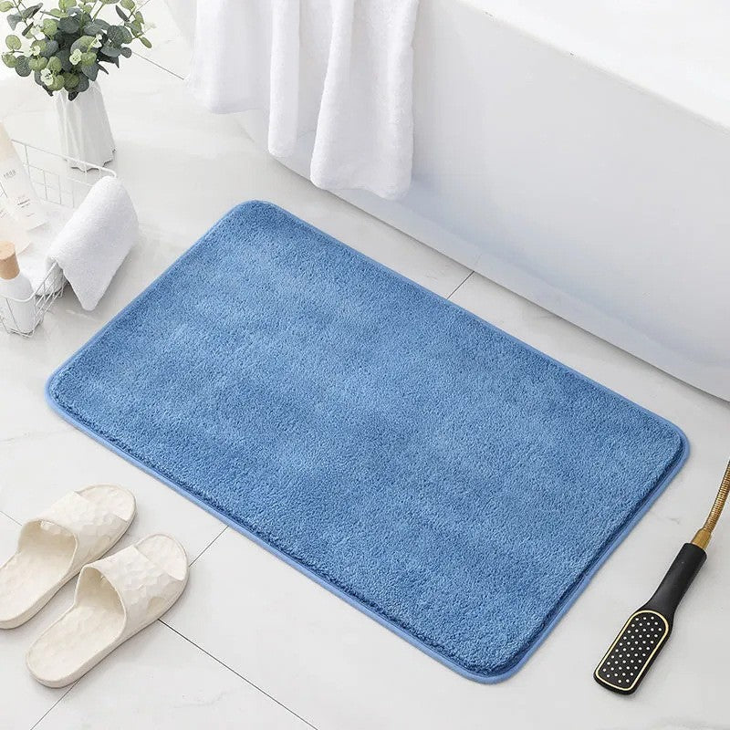 Ultra-fine Fiber Faux Cashmere Bath Mat Water-absorbent And Non-slip Floor Mat For Home Bedroom Rug Living Room Carpet