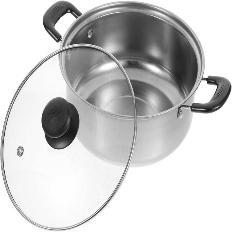 5-Piece Stainless Steel Saucepan Set For Induction And All Hobs, Kitchen Cookware Office & School Supplies