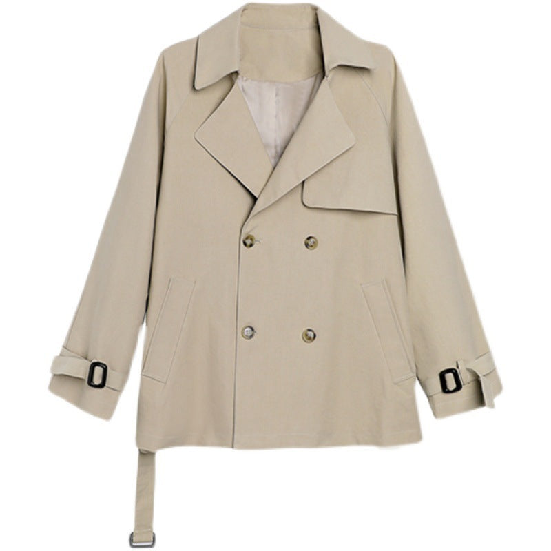 Korean-style Draping Elegant Coat For Women