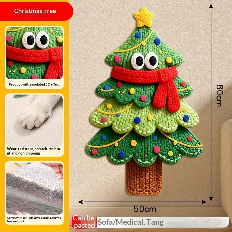 Best-selling Cartoon 5D Cat-scratch Wall Sticker