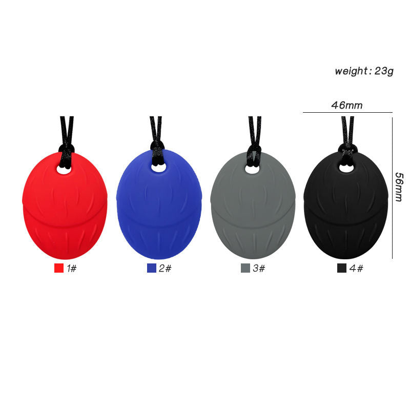 Food-grade Silicone Baby Teething Pendant Necklace