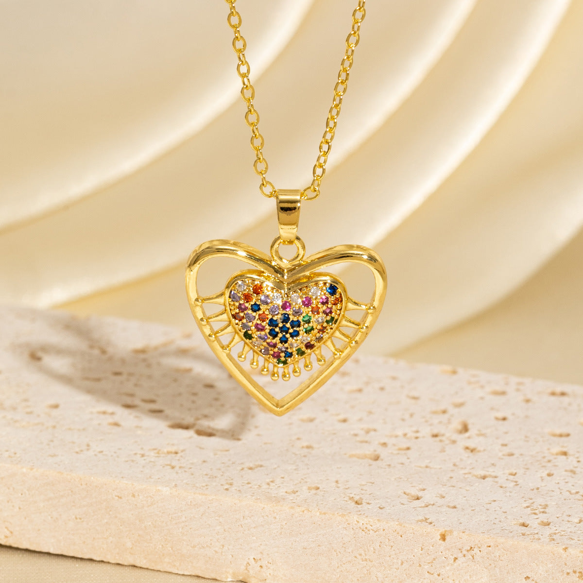 Niche-designed Heart Necklace With Accessories