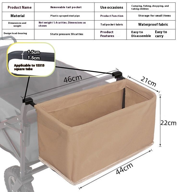Camping Rear Pocket Folding Outdoor Portable Car Accessories