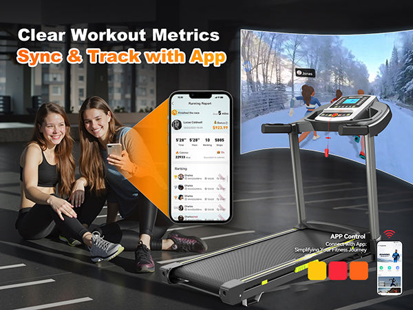 3.5  Portable Foldable Treadmill With Handles  Slope Home Walking Running Treadmill 0.5-7.5 MPH 330 Lb Weight Capacity