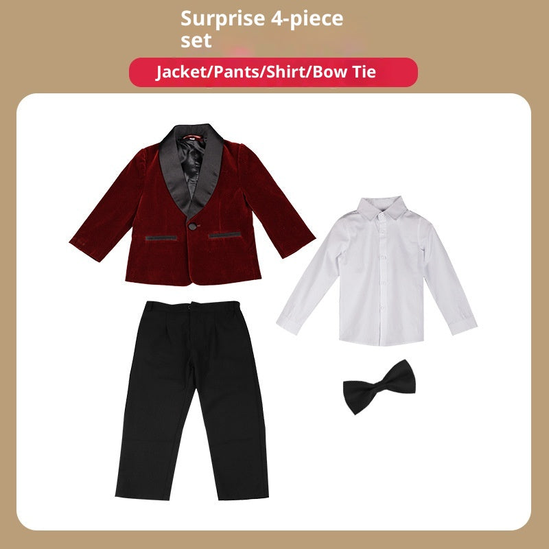 Children's Suit Korean Boy Flower Girl Celebration Dress