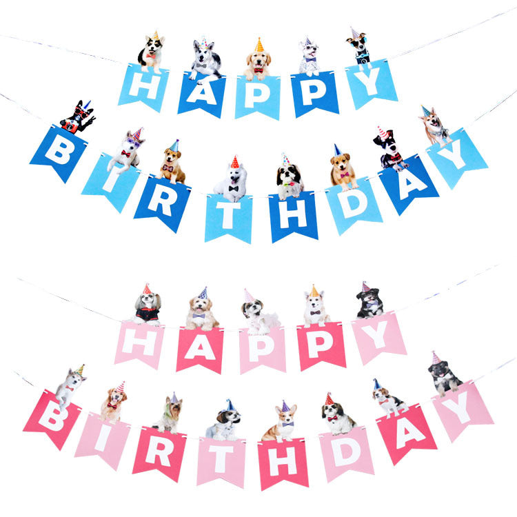Pet Dog Birthday Party Hanging Bunting