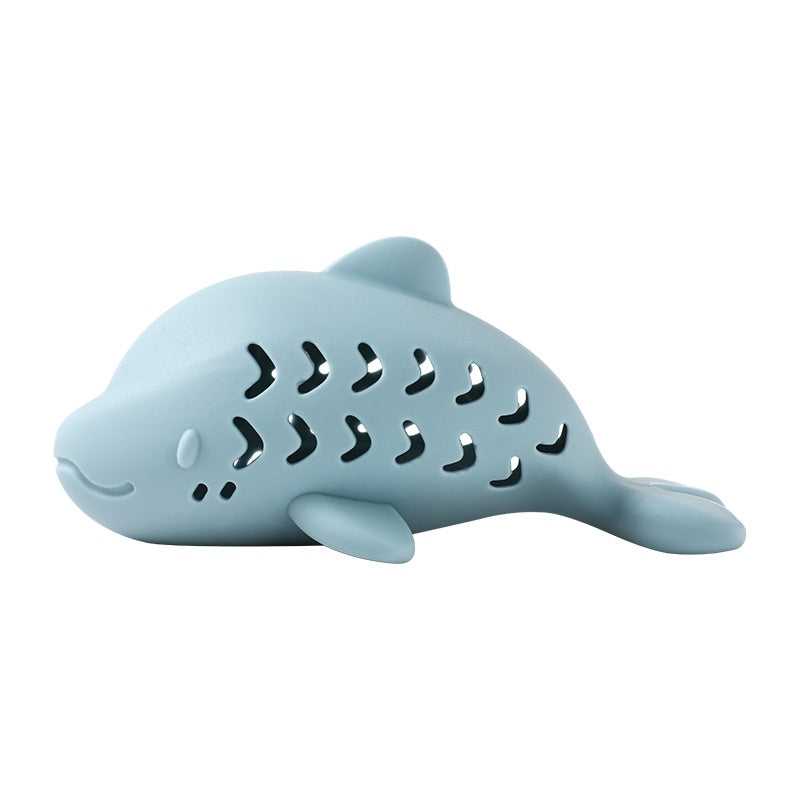 Cat Food-dispensing Bite-resistant Silicone Toy In The Shape Of A Cute Little Fish For Pets