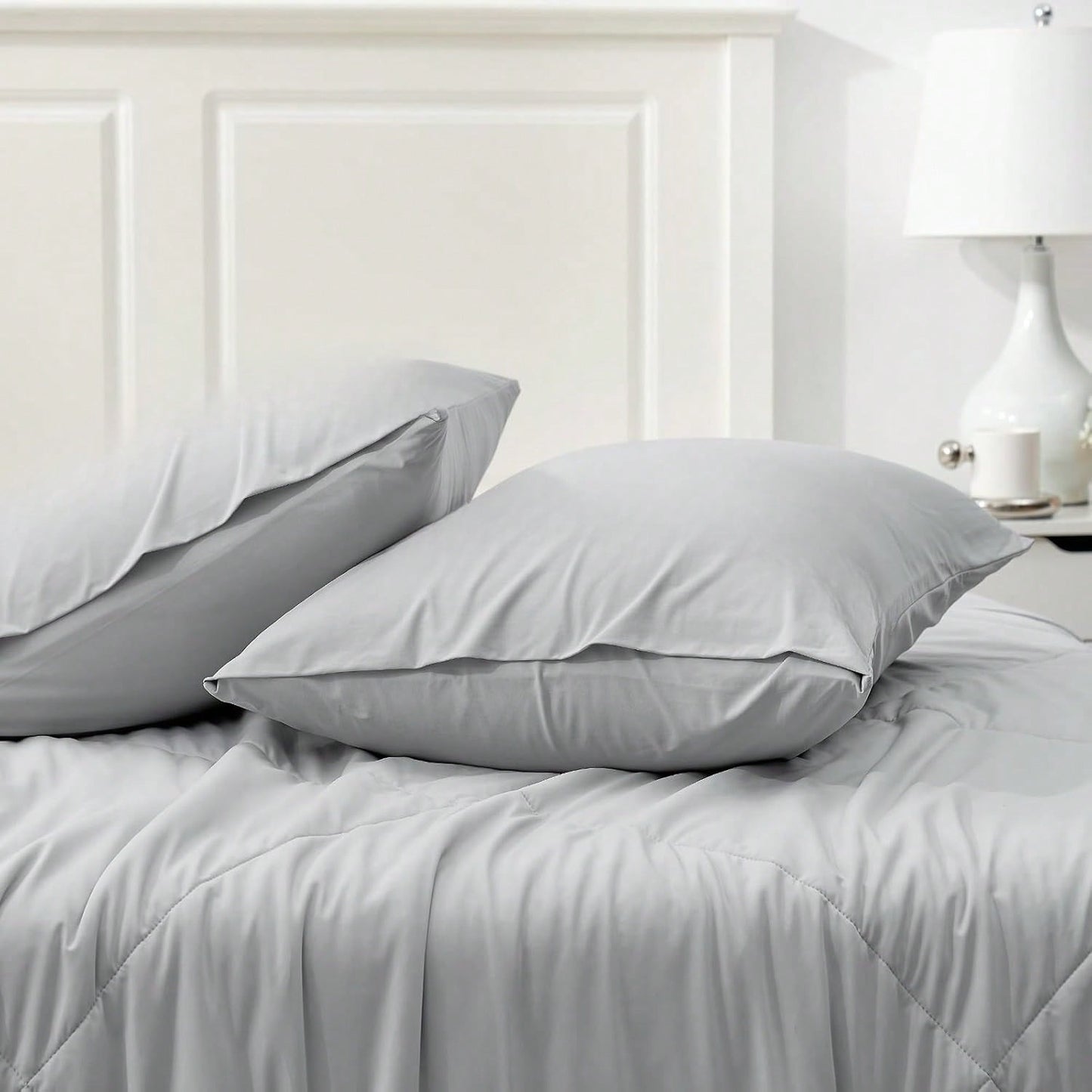 Ice-silk Cooling Pillowcase Polyester-spandex Blend