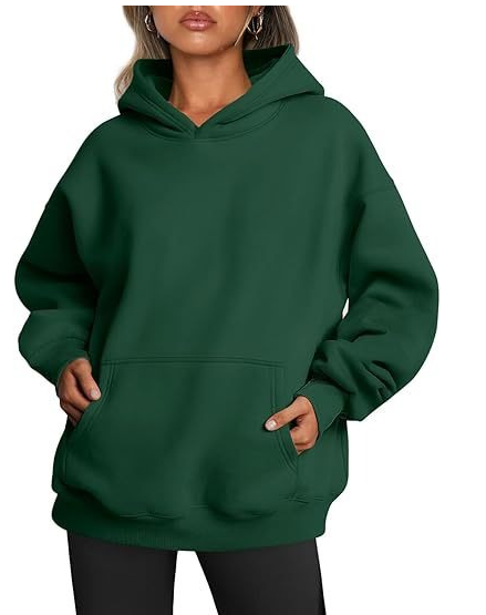 2026 New Arrival Womens Solid Color HoodieFashion Loose Casual Athletic Sweatshirt For Ladies