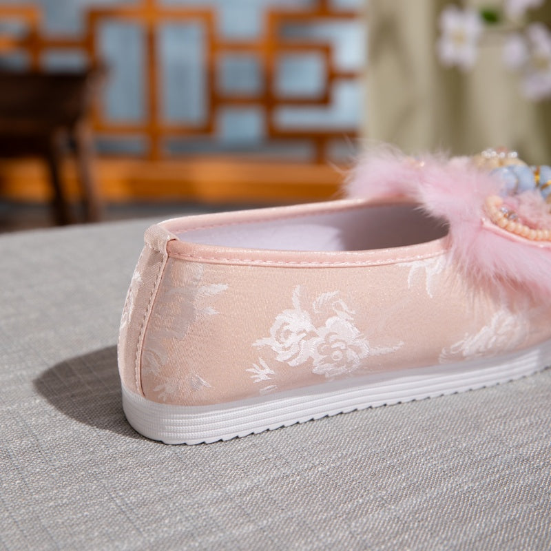 Cute And Interesting Traditional Chinese Lion Dance Handmade New Chinese-style Folk Costume Tiger-head Shoes For Women Of Adult Size, Suitable For Summer 2026, For Home Wear, Outdoor Sandals, Single S