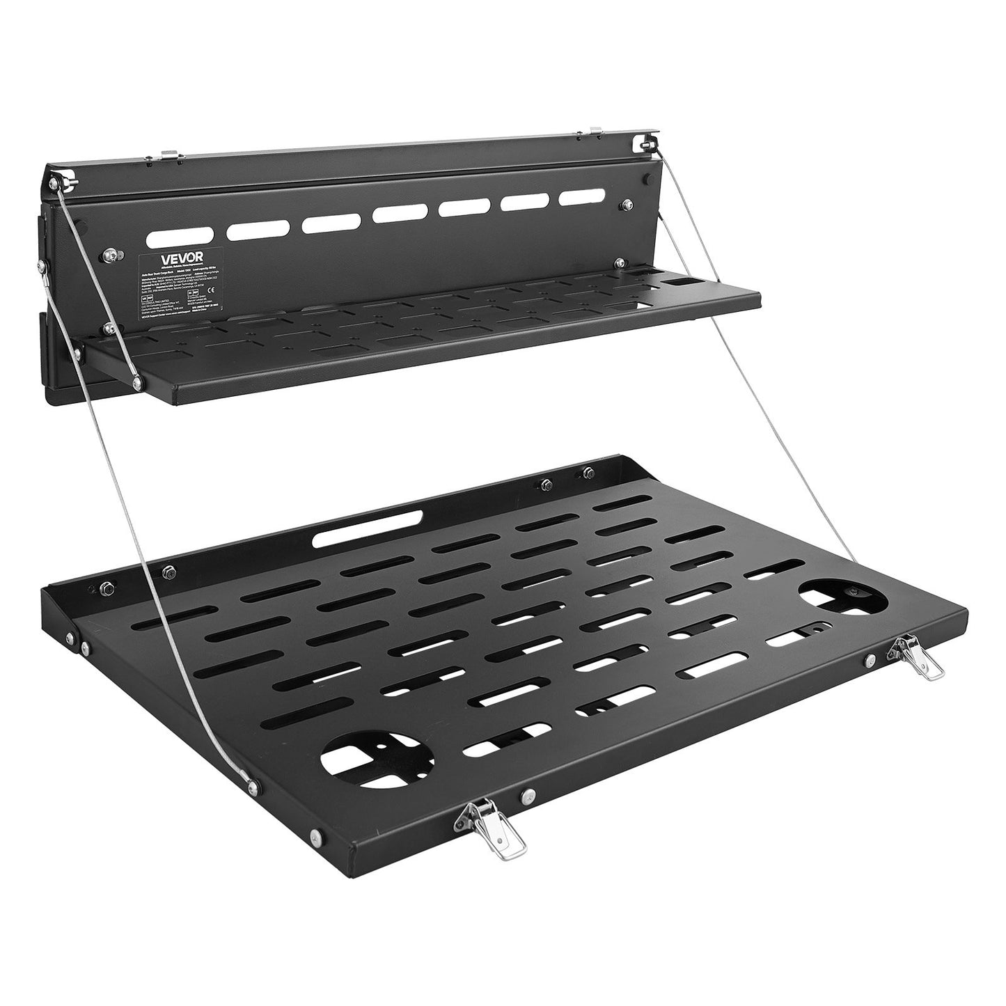 Tailgate Table, For 2021-2025 Ford Bronco, 88 Lbs, Carbon Steel Foldable Molle Panel Double-Layer Drop Down Table, Rear Door Cargo Storage Rack Shelf Luggage Holder Carrier Camping Accessories