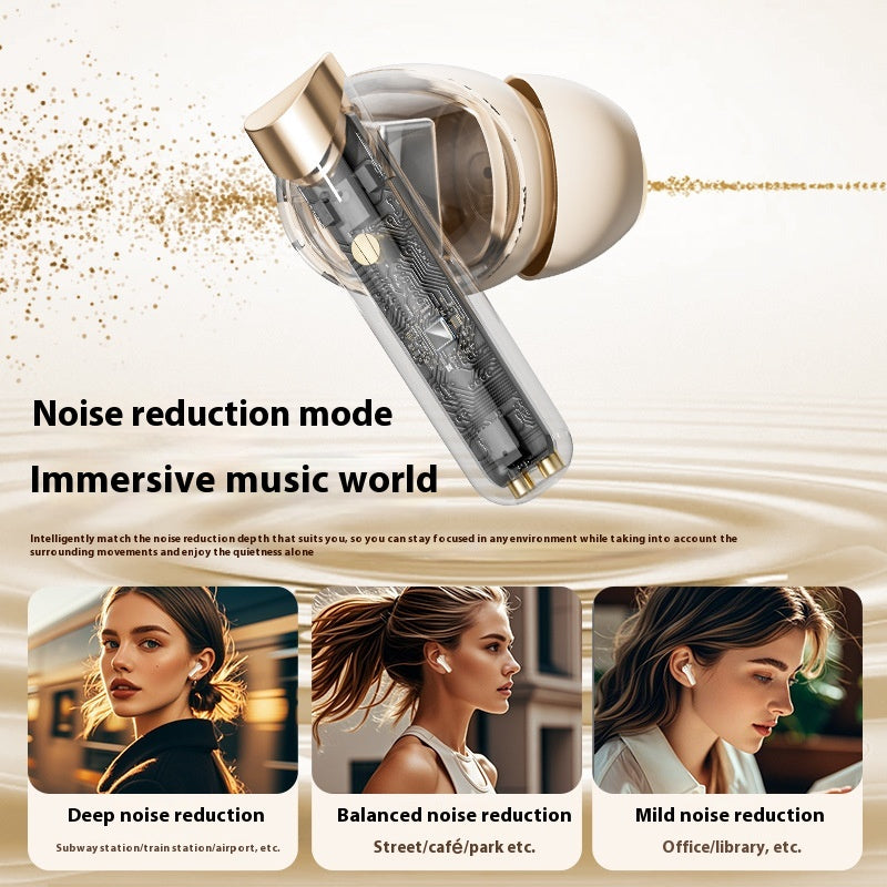 Smart Screen Free Language Switching Ultra-long Life Battery Wireless Bluetooth Noise Reduction Headset