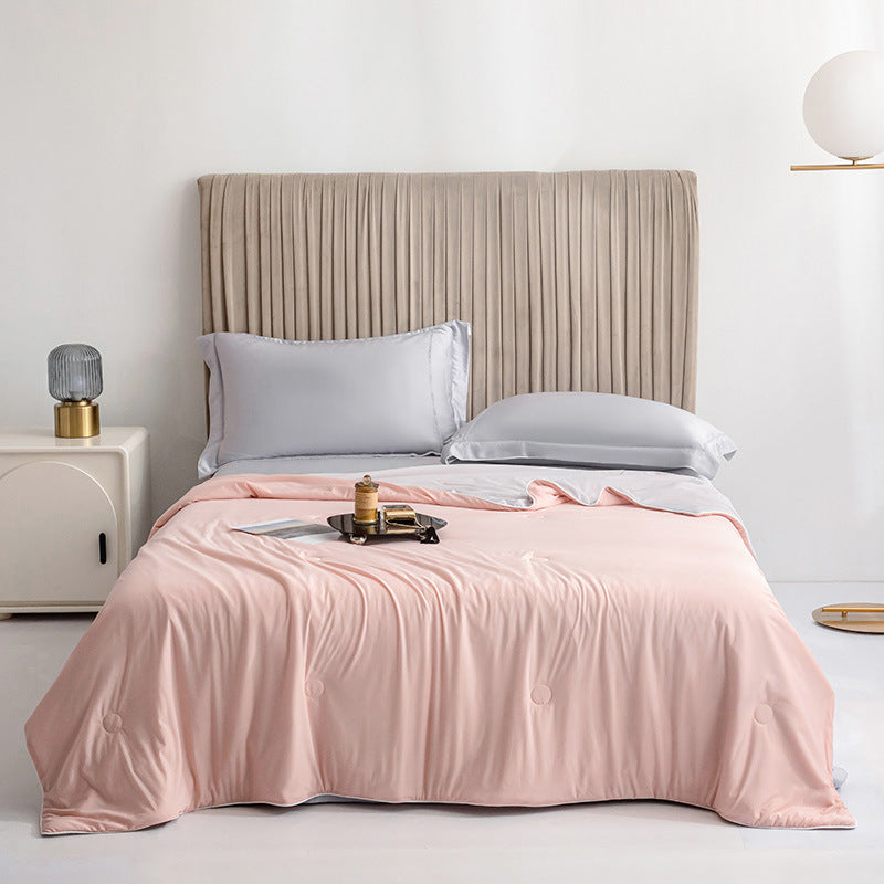 Summer Cooling Fiber Lightweight Blanket Comforter Double Side Breathable Soft