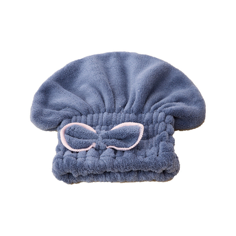 Cute Korean-style Water-absorbent Hair-drying Towelbath Cap