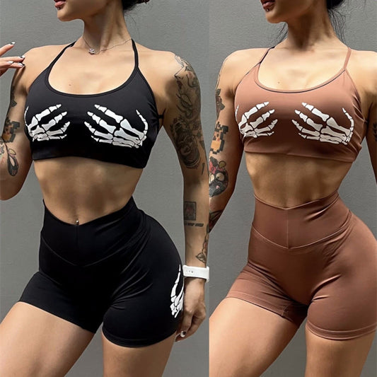 Women's Bra Beauty Back Underwear High Waist Tight Hip Lifting Yoga Trousers Sexy