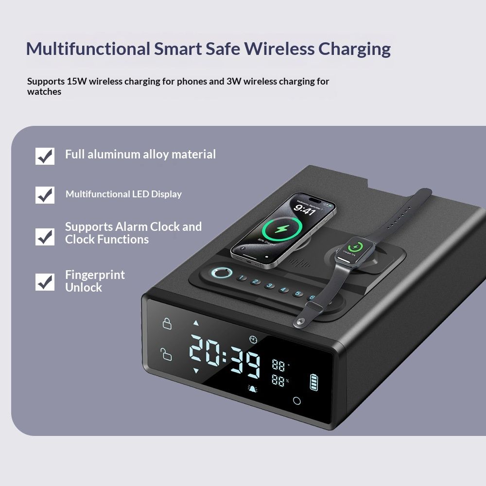 Fingerprint-Passcode Unlock Multifunctional Smart Safe
