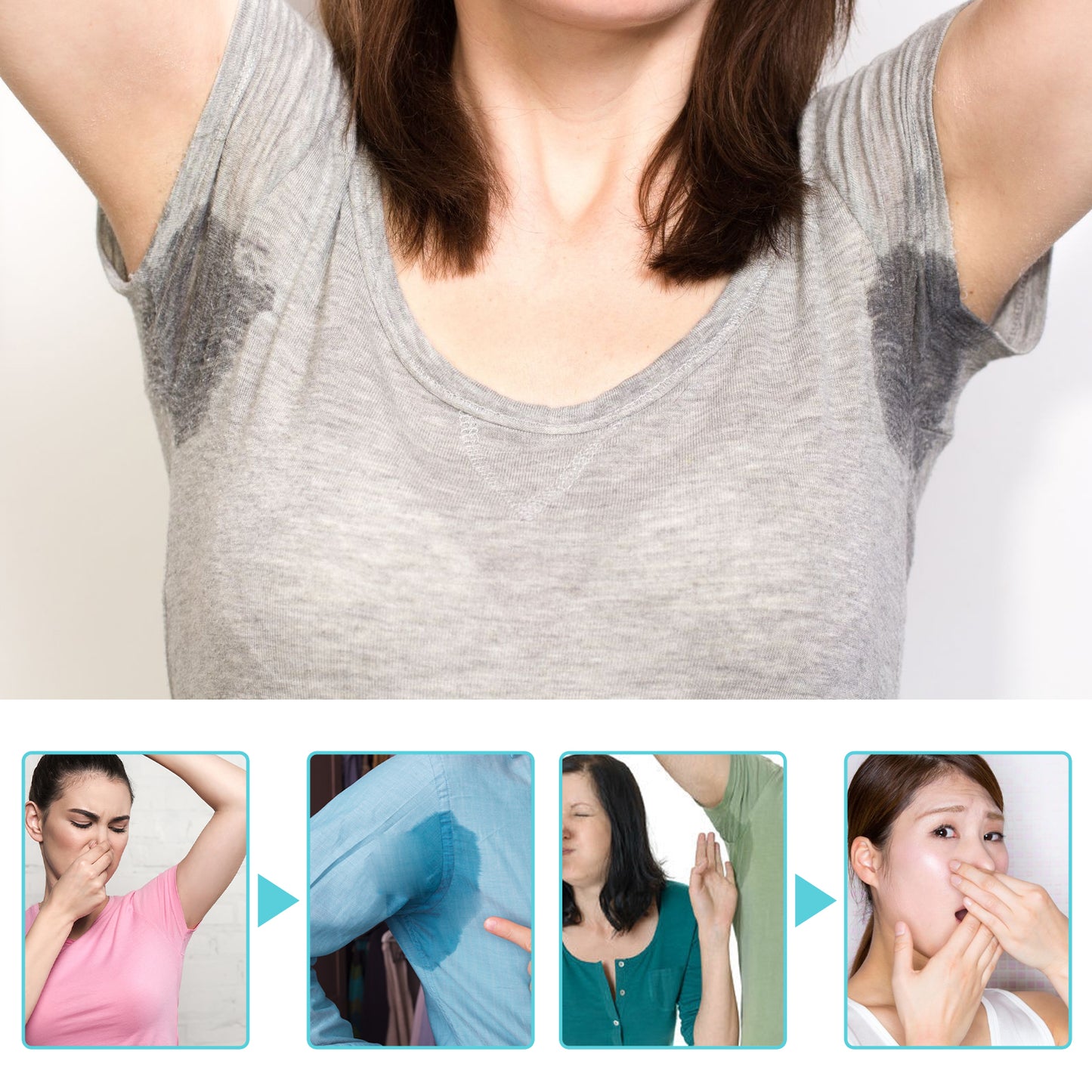 South Moon Deodorant Deodorant Body Odor Spray, Body Sweat Odor Armpit Portable Summer Light Deodorant Body Odor Liquid