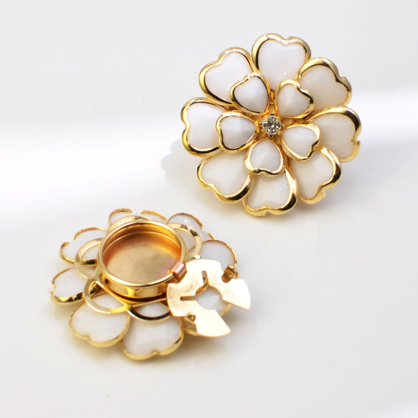 Best-selling Shirt Buttons Drop Oil Flower Bronze Diamond Buttons Set Brooch Buttons