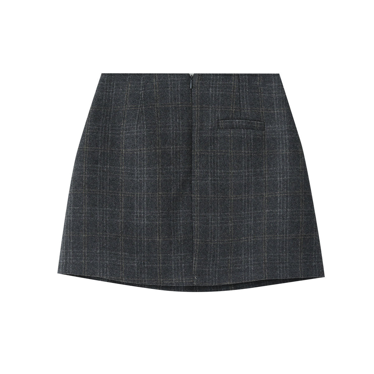 Korean Retro Plaid Women's Autumn High-waist Design Skirt